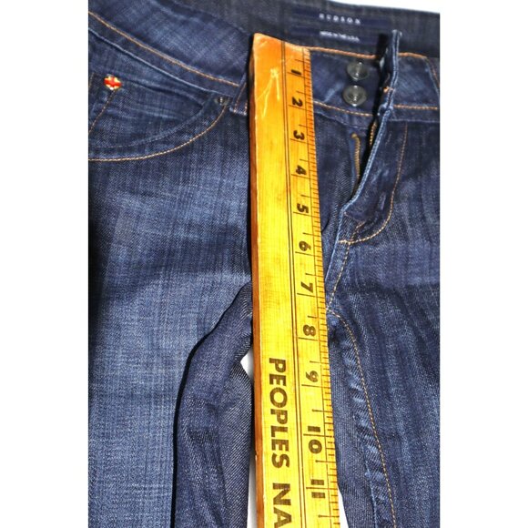 Hudson Jeans Dark Wash Bootcut 26 Clean Fit Street Classic Aesthetic - Picture 8 of 9